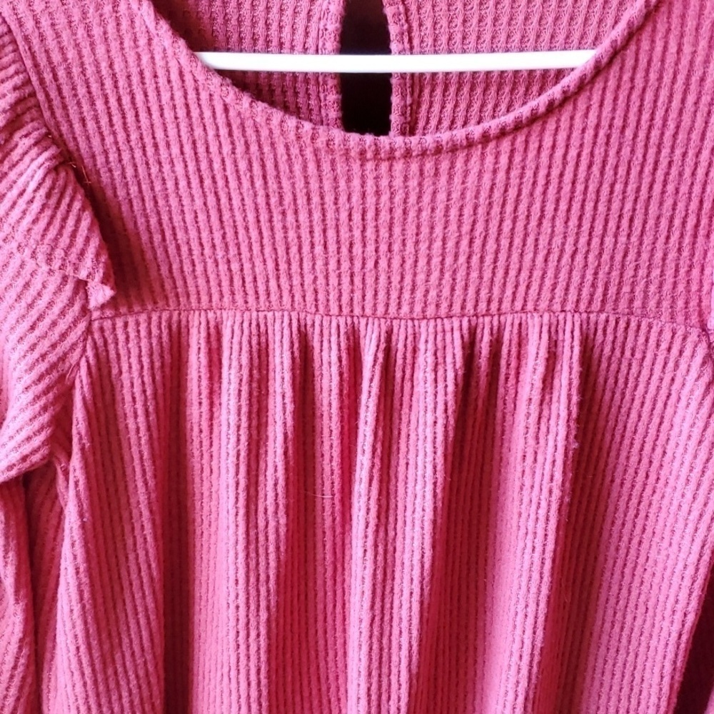 Unbranded rust waffle weave dress size Large - Picture 2 of 7